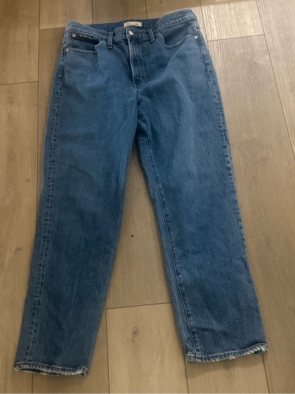Madewell The Perfect Vintage Straight Jean | Med Wash | Size 31